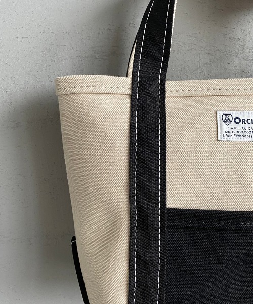 ORCIVAL（オーシバル）の「【FUDGE 10月号掲載】[ORCIVAL/オーシバル] 別注 キャンバストートバッグ（トートバッグ・レディース・ライトカーキ/アイボリー・ONE SIZE）」の9枚目の写真
