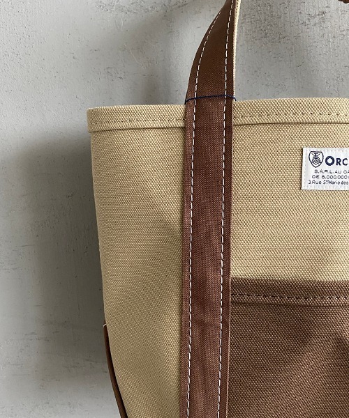 ORCIVAL（オーシバル）の「【FUDGE 10月号掲載】[ORCIVAL/オーシバル] 別注 キャンバストートバッグ（トートバッグ・レディース・ライトカーキ/アイボリー・ONE SIZE）」の14枚目の写真