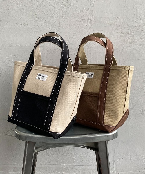 ORCIVAL（オーシバル）の「【FUDGE 10月号掲載】[ORCIVAL/オーシバル] 別注 キャンバストートバッグ（トートバッグ・レディース・ライトカーキ/アイボリー・ONE SIZE）」の17枚目の写真