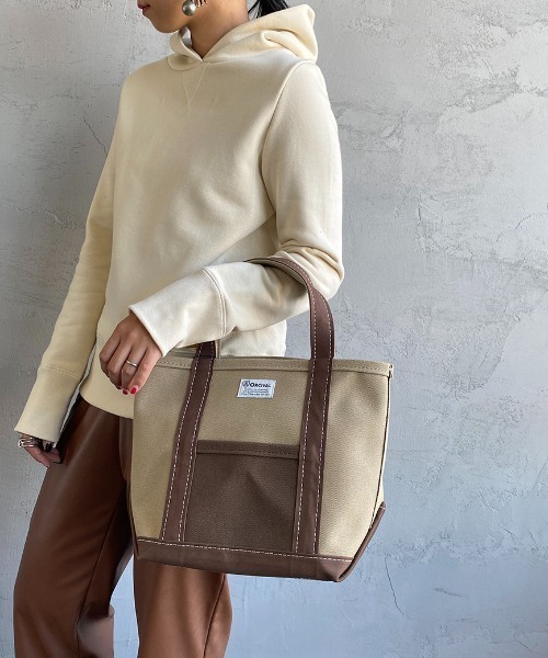 ORCIVAL（オーシバル）の「【FUDGE 10月号掲載】[ORCIVAL/オーシバル] 別注 キャンバストートバッグ（トートバッグ・レディース・ライトカーキ/アイボリー・ONE SIZE）」の20枚目の写真