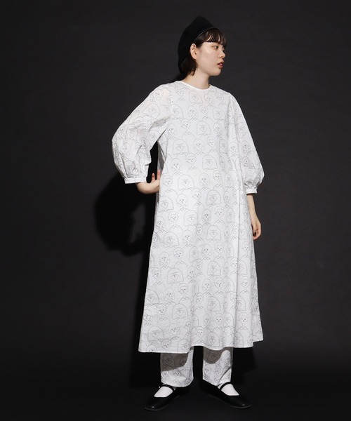 I am I in fact... /アイアムアイ ロングワンピース I am I in fact（アイアムアイインファクト）の「○_Sheer