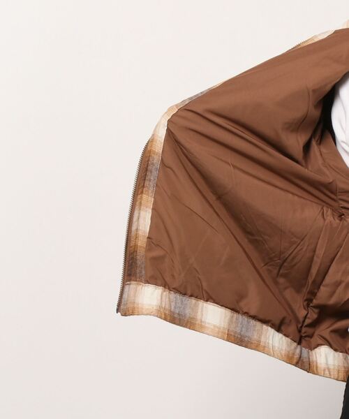 X-girl（エックスガール）の「OMBRE PLAID JACKET（ブルゾン・レディース・ブラック/ブラウン・S/M）」の18枚目の写真