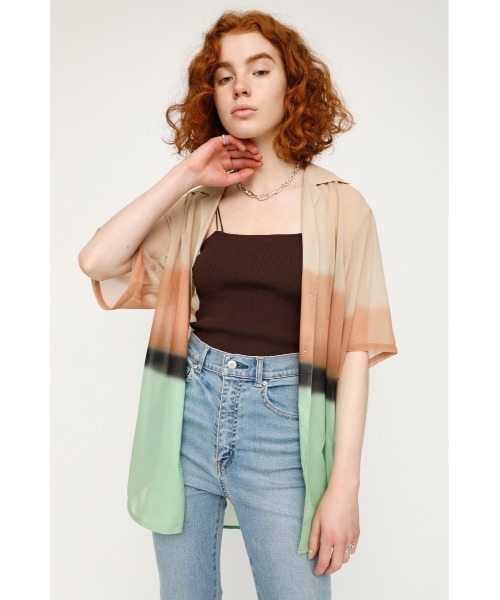 SLY（スライ）の「LUSTING GRADATION SH グラデーション シャツ