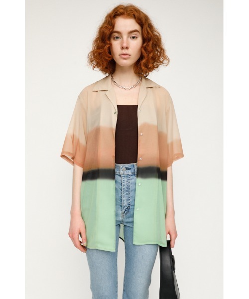 ブラウス シャツ 「直営店限定」GRADATION SHIRTS/グラデーションシャツ レディース axes femme ブラウス シャツ グラデーションシャツ レディース