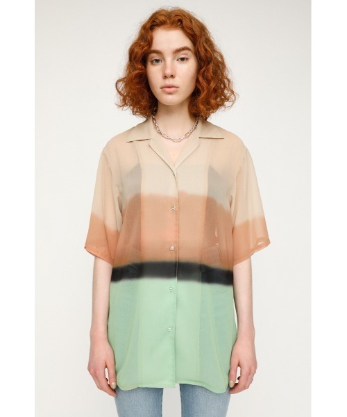 SLY（スライ）の「LUSTING GRADATION SH グラデーション シャツ
