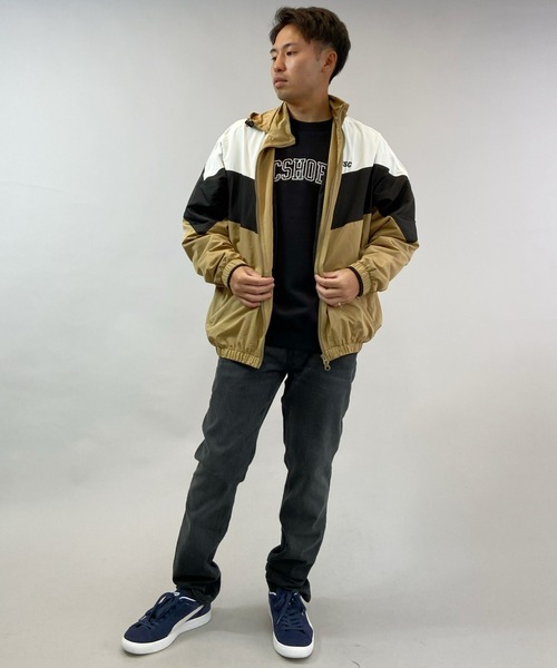 DC（ディーシー）の「DC/ディーシー　パッカブル ナイロンジャケット DJK214004（ナイロンジャケット・メンズ・ベージュ/ブラック・XL/M/L）」の22枚目の写真