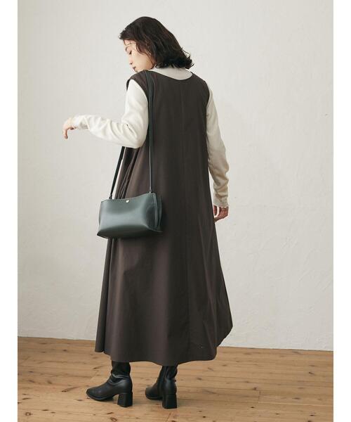 Green　Parks（グリーンパークス）の「2WAY サックワンピース＊（ワンピース・レディース・ブラック/ブラウン・FREE）」の16枚目の写真