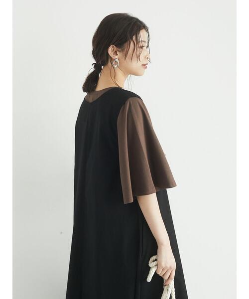 Green　Parks（グリーンパークス）の「2WAY サックワンピース＊（ワンピース・レディース・ブラック/ブラウン・FREE）」の19枚目の写真