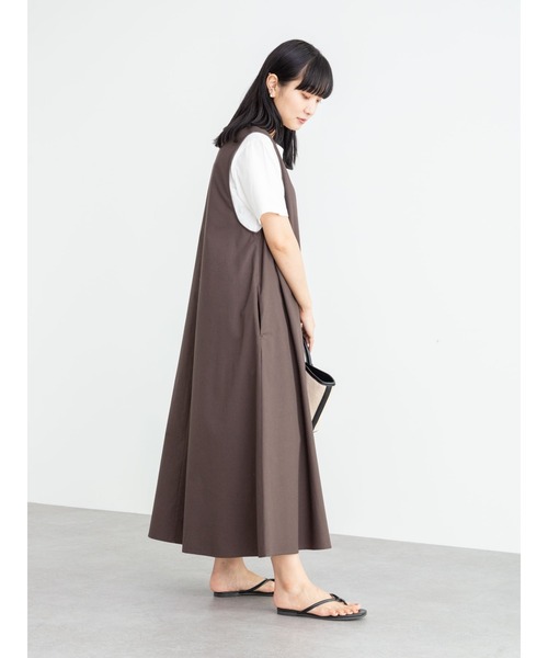 Green　Parks（グリーンパークス）の「2WAY サックワンピース＊（ワンピース・レディース・ブラック/ブラウン・FREE）」の9枚目の写真