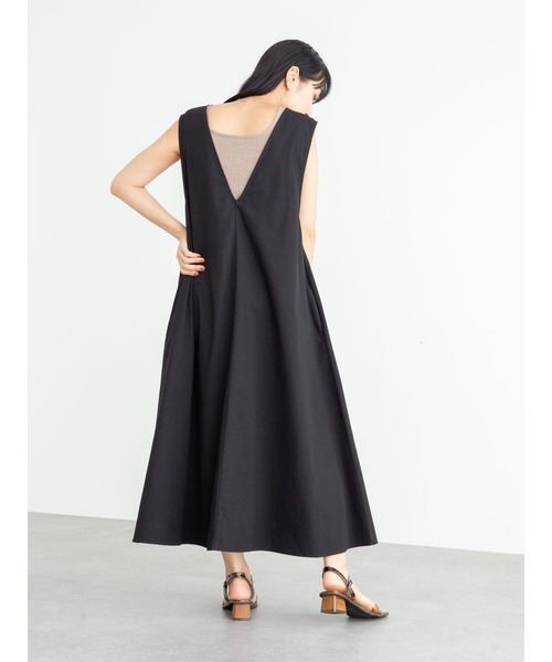 Green　Parks（グリーンパークス）の「2WAY サックワンピース＊（ワンピース・レディース・ブラック/ブラウン・FREE）」の7枚目の写真