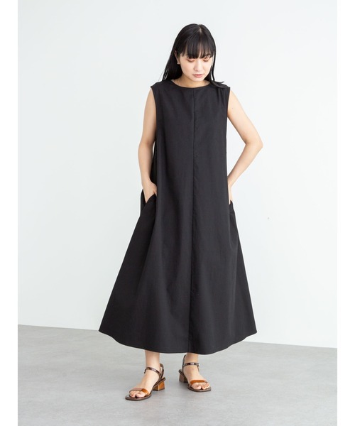 Green　Parks（グリーンパークス）の「2WAY サックワンピース＊（ワンピース・レディース・ブラック/ブラウン・FREE）」の6枚目の写真
