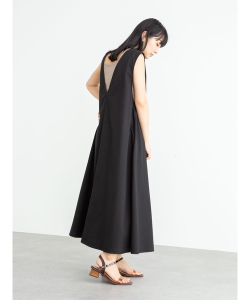 Green　Parks（グリーンパークス）の「2WAY サックワンピース＊（ワンピース・レディース・ブラック/ブラウン・FREE）」の8枚目の写真
