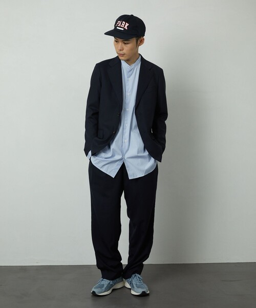 Firsthand（ファーストハンド）の「Firsthand/ファーストハンド is-ness music/ イズネス ミュージック　別注 PARK CAP（キャップ・メンズ・ネイビー/ブラック・ﾌﾘ-）」の15枚目の写真