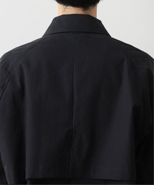 JOURNAL STANDARD relume（ジャーナルスタンダード　レリューム）の「オーバーサイズ シャンブレー ステンカラーコート（ステンカラーコート・メンズ・ベージュ/ネイビー/カーキ・MEDIUM/LARGE）」の6枚目の写真