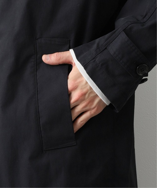 JOURNAL STANDARD relume（ジャーナルスタンダード　レリューム）の「オーバーサイズ シャンブレー ステンカラーコート（ステンカラーコート・メンズ・ベージュ/ネイビー/カーキ・MEDIUM/LARGE）」の17枚目の写真