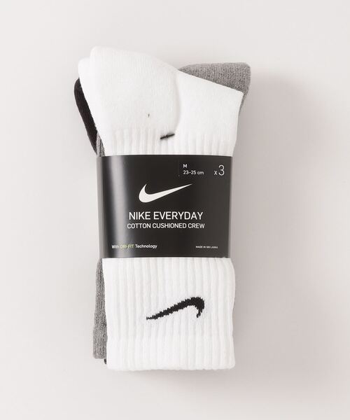 NIKE/ナイキ ソックス エブリデイ クッションド クルー3足セット