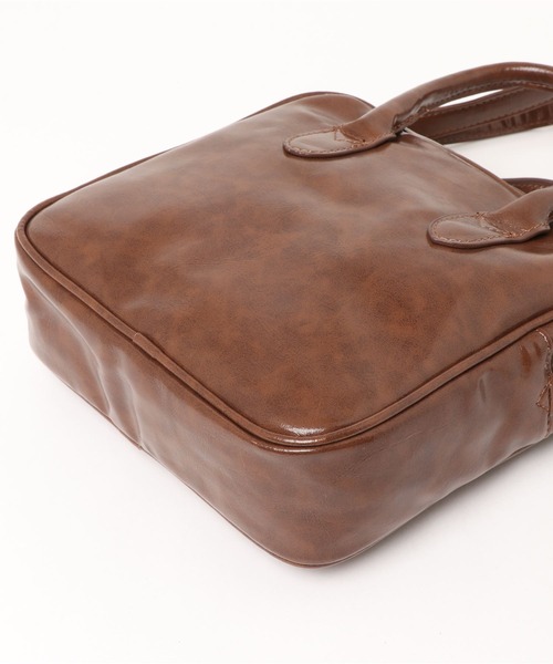 CORNERS（コーナーズ）の「スクエアミニボストンバッグ（ショルダーバッグ・レディース・ブラック/カーキ/グレイッシュベージュ/ブラウン・FREE）」の10枚目の写真