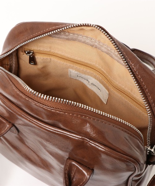 CORNERS（コーナーズ）の「スクエアミニボストンバッグ（ショルダーバッグ・レディース・ブラック/カーキ/グレイッシュベージュ/ブラウン・FREE）」の11枚目の写真