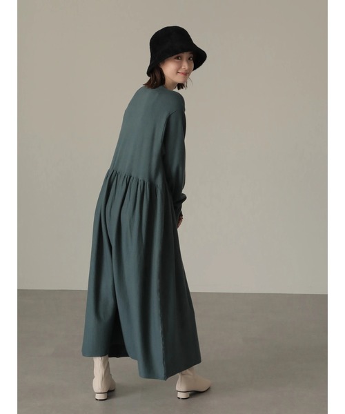 AMERICAN HOLIC(アメリカンホリック)の「ドルマンギャザーニットワンピース(ワンピース・レディース・ブラック/イエロー/ブルー/テラコッタ・FREE)」の3枚目の写真