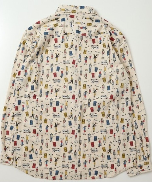 総柄プリント グラフィック グラフィック イラスト トップス レギュラーカラーシャツ シャツ ブラウス Lazar ラザル のファッション