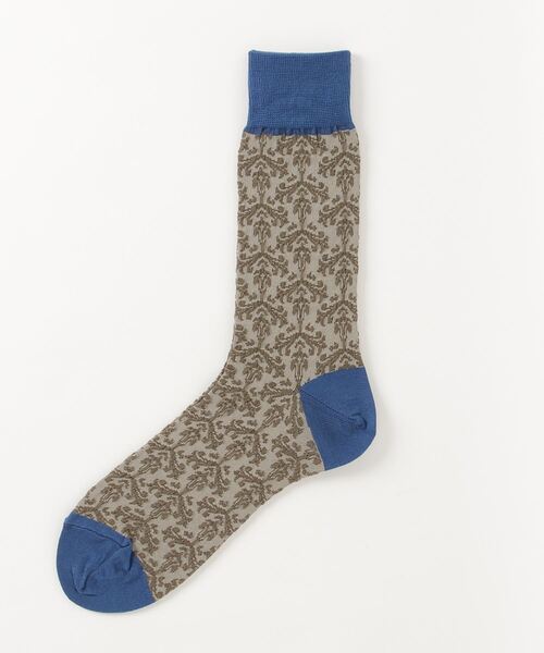 B'2nd（ビーセカンド）の「MARCOMONDE（マルコモンド）@ジャガードソックス（ソックス/靴下・レディース・ブルー/ブラック/パープル・2）」の2枚目の写真