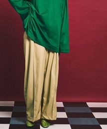 MAISON SPECIAL | 《ユニセックスアイテム》エコレザーワンタックイージーワイドパンツ 【MAISON SPECIAL/メゾンスペシャル】(その他パンツ)