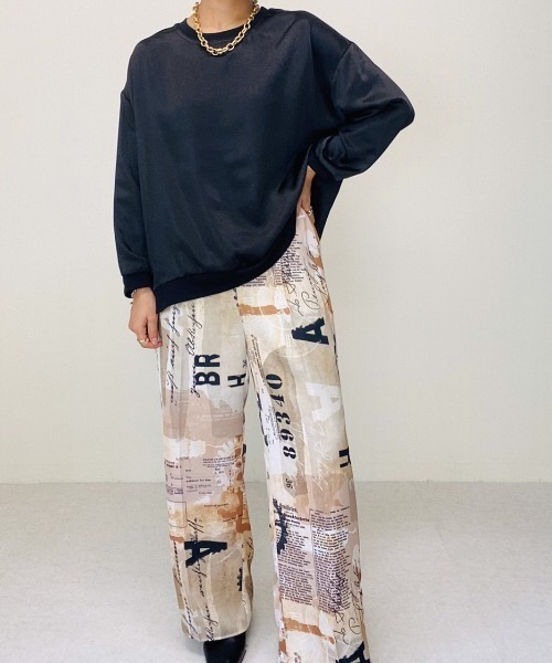 TEVALT（ヴァレット）の「バックプリーツプルオーバー（Tシャツ/カットソー・レディース・ブラック/モカ/グレー系・38）」の14枚目の写真