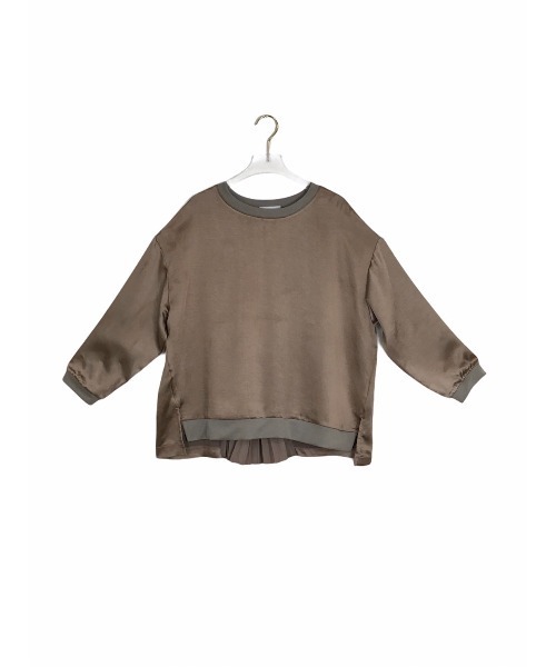 TEVALT（ヴァレット）の「バックプリーツプルオーバー（Tシャツ/カットソー・レディース・ブラック/モカ/グレー系・38）」の13枚目の写真