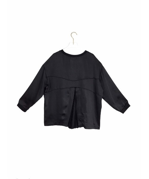 TEVALT（ヴァレット）の「バックプリーツプルオーバー（Tシャツ/カットソー・レディース・ブラック/モカ/グレー系・38）」の8枚目の写真