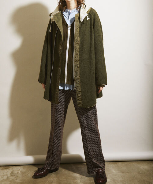 GLOSTER（グロスター）の「【BLAW×GLOSTER】リメイク ミリタリーボアライナー（モッズコート・メンズ・オリーブ・MEDIUM）」の15枚目の写真
