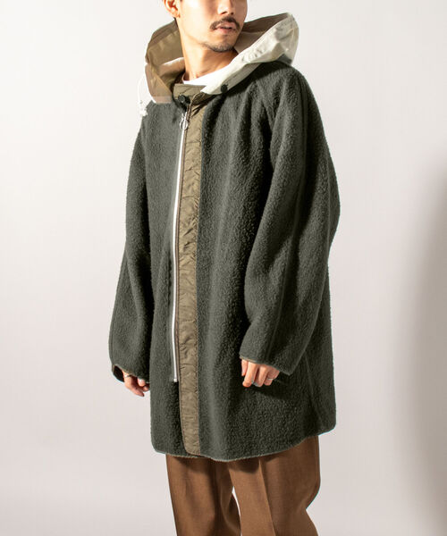 GLOSTER（グロスター）の「【BLAW×GLOSTER】リメイク ミリタリーボアライナー（モッズコート・メンズ・オリーブ・MEDIUM）」の5枚目の写真