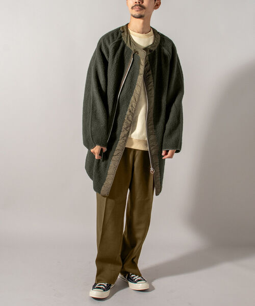 GLOSTER（グロスター）の「【BLAW×GLOSTER】リメイク ミリタリーボアライナー（モッズコート・メンズ・オリーブ・MEDIUM）」の14枚目の写真