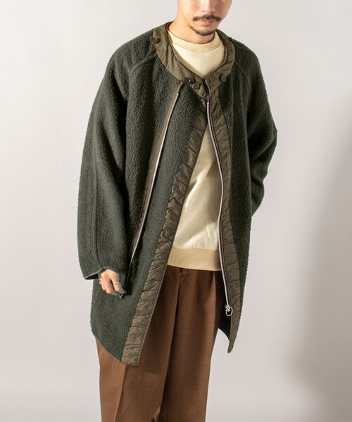 GLOSTER（グロスター）の「【BLAW×GLOSTER】リメイク ミリタリーボアライナー（モッズコート・メンズ・オリーブ・MEDIUM）」の16枚目の写真