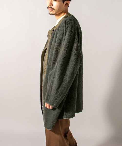 GLOSTER（グロスター）の「【BLAW×GLOSTER】リメイク ミリタリーボアライナー（モッズコート・メンズ・オリーブ・MEDIUM）」の8枚目の写真