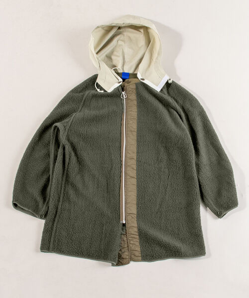 GLOSTER（グロスター）の「【BLAW×GLOSTER】リメイク ミリタリーボアライナー（モッズコート・メンズ・オリーブ・MEDIUM）」の3枚目の写真