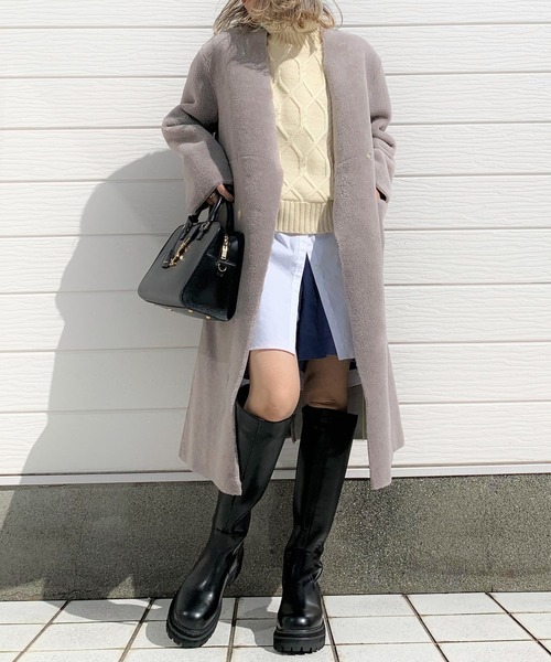 Q（キュー）の「フェイクムートンコート（ムートンコート）」 - WEAR