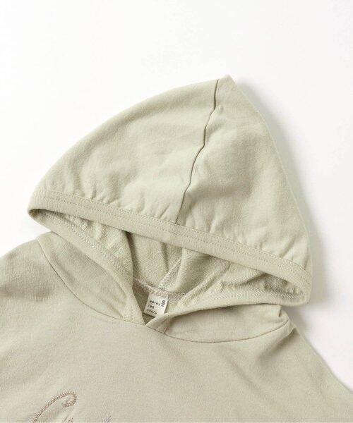 apres les cours（アプレレクール）の「WEB限定 にじいろ刺繍パーカー（パーカー・キッズ・ミント/ピンク/アイボリー/ブラウン・110/120/80/100/130/140/90）」の17枚目の写真