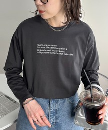 DISCOAT | 【WEB限定】刺繍ロゴロングTシャツ(Tシャツ/カットソー)