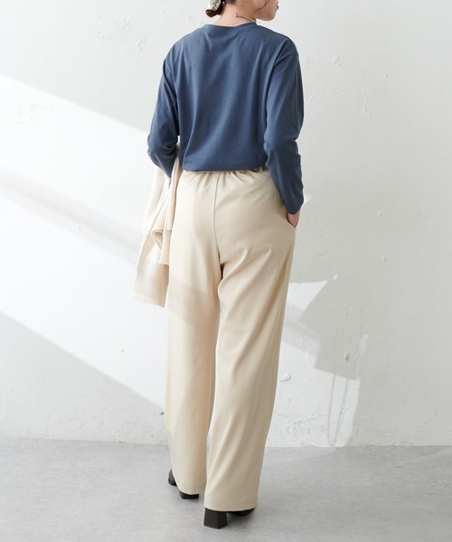 DISCOAT（ディスコート）の「【WEB限定】刺繍ロゴロンT（Tシャツ/カットソー・レディース・ブラック/グリーン/ホワイト×レッド/ホワイト×グリーン/ブルー/ベージュ/チャコールグレー/ホワイト×ブラック/ホワイト×ブルー/ホワイト×シルバー・FREE）」の13枚目の写真