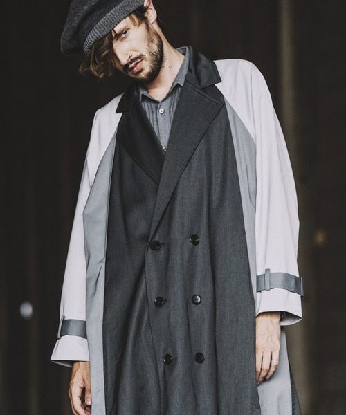 NO ID.（ノーアイディ）の「ダブルブレストBIGロングコート（ステン