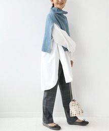 《別注》【TWEEDMILL/ツイードミル】スリット ニットポンチョ◆