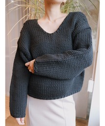 TRUNC | Lily Yarn Hand Knit(ニット/セーター)
