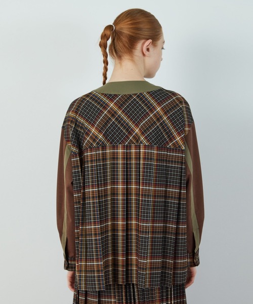 FRAPBOIS（フラボア）の「T/Rチェック ブラウス（シャツ/ブラウス