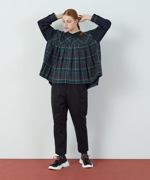 FRAPBOIS（フラボア）の「T/Rチェック ブラウス（シャツ/ブラウス