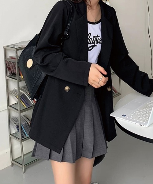 SPIGA(スピーガ)の「ダブルボタンテーラードジャケット(テーラードジャケット・レディース・ベージュ/アイボリー/ブラック・FREE)」の12枚目の写真