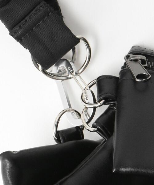 green label relaxing(グリーンレーベルリラクシング)の「<N/ordinary(ノーディナリー)>3P フェイクレザー ショルダーバッグ(ショルダーバッグ・メンズ・ブラック・FREE)」の2枚目の写真