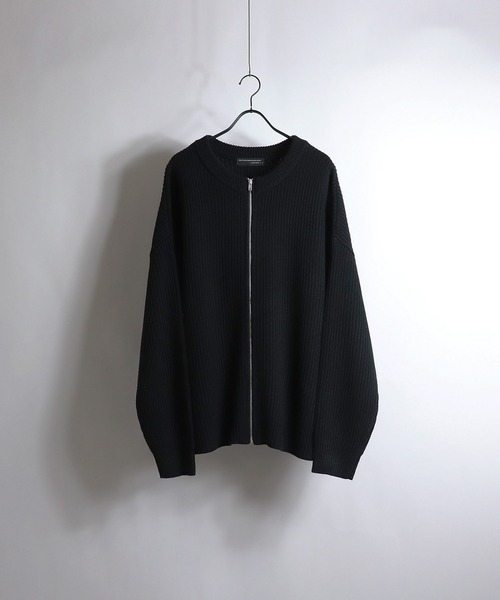 Confirm（コンファーム）の「Confirm / コンファーム 2WAYビッグシルエットジップカーディガン（カーディガン/ボレロ・メンズ・ホワイト/ブラック/ベージュ/ブラウン/レッド/ミント・M/L）」の8枚目の写真