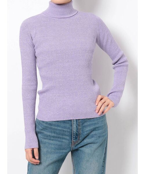 jouetie（ジュエティ）の「ベーシックタートルニット（ニット/セーター・レディース・その他2/その他1/グリーン/ブラック/パープル/ピンク/レッド・MEDIUM）」の8枚目の写真