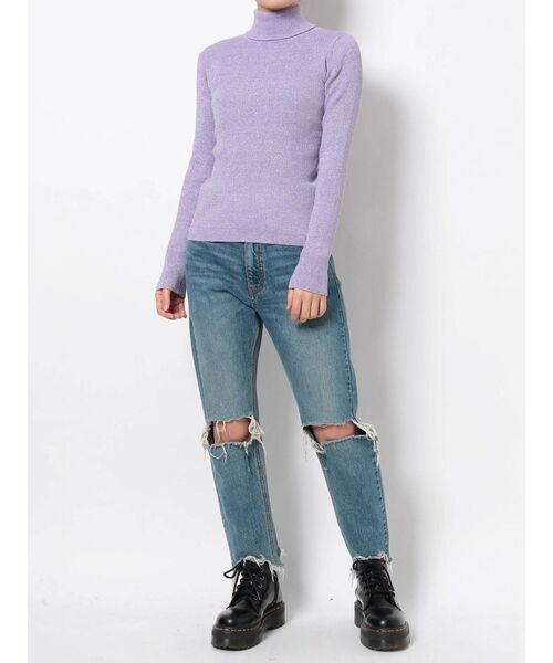 jouetie（ジュエティ）の「ベーシックタートルニット（ニット/セーター・レディース・その他2/その他1/グリーン/ブラック/パープル/ピンク/レッド・MEDIUM）」の15枚目の写真