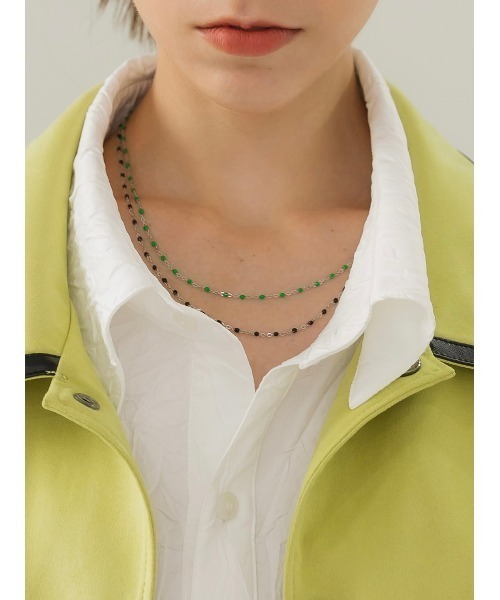 ANOTHERYOUTH（アナザーユース）の「【ANOTHERYOUTH/アナザーユース】beads chain necklace/ビーズ チェーンネックレス（ネックレス・メンズ・シルバー・ONE SIZE）」の3枚目の写真